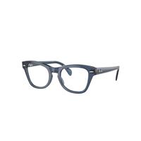 Ray-Ban Eyeglasses Unisex Rb0707 Optics - Transparent Blue Frame Clear Lenses Polarized 48-21