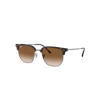 Ray-Ban Sunglasses Unisex New Clubmaster - Gunmetal Frame Brown Lenses 53-20
