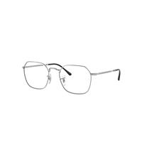 Ray-Ban Eyeglasses Unisex Jim Optics - Silver Frame Clear Lenses Polarized 51-20