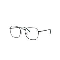 Ray-Ban Eyeglasses Unisex Jim Optics - Black Frame Clear Lenses Polarized 53-20