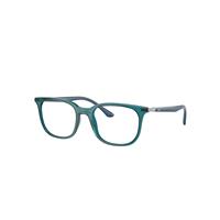 Ray-Ban Eyeglasses Unisex Rb7211 Optics - Blue Frame Clear Lenses Polarized 52-19