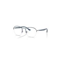Ray-Ban Eyeglasses Unisex Rb6487 Optics - Blue Frame Clear Lenses Polarized 50-20