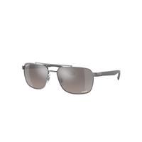 Ray-Ban Sunglasses Man Rb3701 - Grey Frame Grey Lenses Polarized 59-17