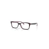 Ray-Ban Eyeglasses Unisex Rb5428 Optics - Brown On Pink Frame Clear Lenses Polarized 50-17