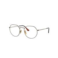 Ray-Ban Eyeglasses Unisex Jack Titanium Optics - Gold Frame Clear Lenses Polarized 51-20