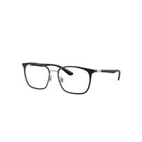 Ray-Ban Eyeglasses Unisex Rb6486 Optics - Black Frame Clear Lenses Polarized 54-17
