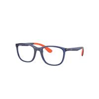 Ray-Ban Eyeglasses Children Rb1620 Optics Kids - Blue On Orange Frame Clear Lenses Polarized 46-17