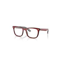 Ray-Ban Eyeglasses Unisex Rb7209 Optics - Red Black Grey Frame Clear Lenses Polarized 55-20