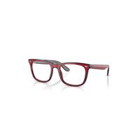 Ray-Ban Eyeglasses Unisex Rb7209 Optics - Red Blue Grey Frame Clear Lenses Polarized 53-20