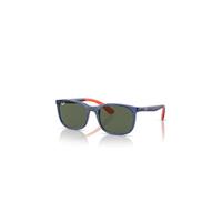 Ray-Ban Sunglasses Children Rb9076s Kids - Blue On Orange Frame Green Lenses 49-17