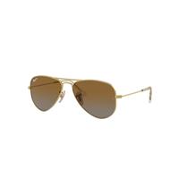 Ray-Ban Sunglasses Children Aviator Kids - Arista Gold Frame Brown Lenses Polarized 50-13