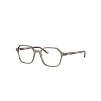 Ray-Ban Eyeglasses Unisex John Optics - Striped Green Frame Clear Lenses Polarized 51-18