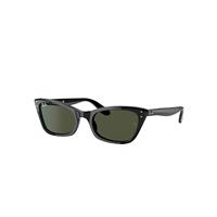 Ray-Ban Sunglasses Woman Lady Burbank - Black Frame Green Lenses 55-20