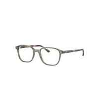 Ray-Ban Eyeglasses Unisex Leonard Optics - Grey & Brown Havana Frame Clear Lenses Polarized 49-17