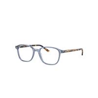 Ray-Ban Eyeglasses Unisex Leonard Optics - Blue & Yellow Havana Frame Clear Lenses Polarized 49-17