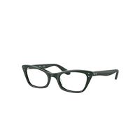 Ray-Ban Eyeglasses Woman Lady Burbank Optics - Green Frame Clear Lenses Polarized 49-20