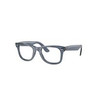 Ray-Ban Eyeglasses Unisex Wayfarer Ease Optics - Transparent Blue Frame Clear Lenses Polarized 50-22