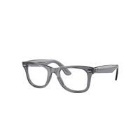 Ray-Ban Eyeglasses Unisex Wayfarer Ease Optics - Transparent Grey Frame Clear Lenses Polarized 50-22