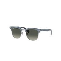 Ray-Ban Sunglasses Unisex Clubmaster Aluminum - Blue Frame Grey Lenses 51-21