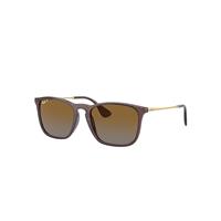 Ray-Ban Sunglasses Man Chris - Gold Frame Brown Lenses Polarized 54-18