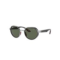 Ray-Ban Sunglasses Unisex Rb3703m Scuderia Ferrari Collection - Black Frame Green Lenses 51-21