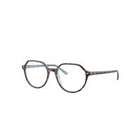 Ray-Ban Sunglasses Unisex Thalia Transitions - Havana On Light Blue Frame Clear Lenses 51-18