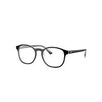 Ray-Ban Eyeglasses Unisex Rb5417 Optics - Black On Transparent Frame Clear Lenses Polarized 52-19
