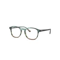 Ray-Ban Eyeglasses Unisex Rb5417 Optics - Striped Blue & Green Frame Clear Lenses Polarized 50-19