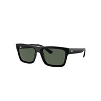 Ray-Ban Sunglasses Unisex Warren Bio-based - Black Frame Green Lenses 57-20