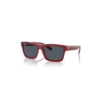 Ray-Ban Sunglasses Unisex Warren Bio-based - Transparent Red Frame Grey Lenses 54-20
