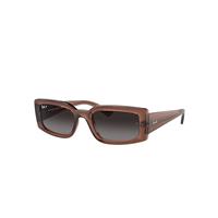 Ray-Ban Sunglasses Unisex Kiliane Bio-based - Transparent Brown Frame Grey Lenses Polarized 54-21