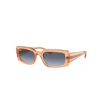 Ray-Ban Sunglasses Unisex Kiliane Bio-based - Transparent Orange Frame Blue Lenses 54-21