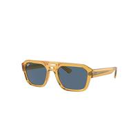 Ray-Ban Sunglasses Unisex Corrigan Bio-based - Transparent Yellow Frame Blue Lenses 54-20