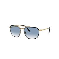 Ray-Ban Sunglasses Man Rb3708 - Gold Frame Blue Lenses 56-18