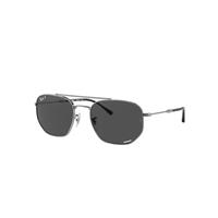 Ray-Ban Sunglasses Unisex Rb3707 - Gunmetal Frame Grey Lenses Polarized 57-20