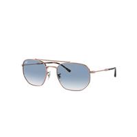 Ray-Ban Sunglasses Unisex Rb3707 - Rose Gold Frame Blue Lenses 57-20