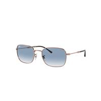 Ray-Ban Sunglasses Unisex Rb3706 - Rose Gold Frame Blue Lenses 54-20