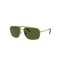 Ray-Ban Sunglasses Unisex Rb3796 - Legend Gold Frame Green Lenses Polarized 62-15