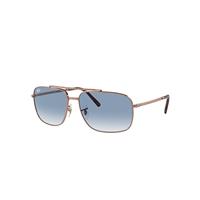 Ray-Ban Sunglasses Unisex Rb3796 - Rose Gold Frame Blue Lenses 59-15