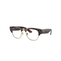 Ray-Ban Eyeglasses Unisex Mega Clubmaster Optics - Tortoise Frame Clear Lenses Polarized 50-21