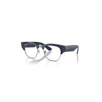 Ray-Ban Eyeglasses Unisex Mega Clubmaster Optics - Blue Frame Clear Lenses Polarized 50-21