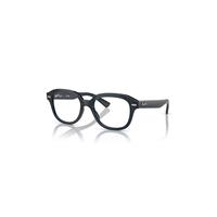 Ray-Ban Eyeglasses Unisex Erik Optics - Opal Dark Blue Frame Clear Lenses Polarized 49-19