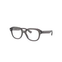 Ray-Ban Eyeglasses Unisex Erik Optics - Opal Dark Grey Frame Clear Lenses Polarized 51-19