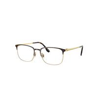 Ray-Ban Eyeglasses Man Rb6494 Optics - Gold Frame Clear Lenses Polarized 56-18