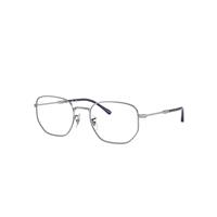 Ray-Ban Eyeglasses Unisex Rb6496 Optics - Silver Frame Clear Lenses Polarized 53-20