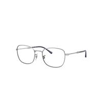 Ray-Ban Eyeglasses Unisex Rb6497 Optics - Silver Frame Clear Lenses Polarized 53-20