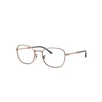 Ray-Ban Eyeglasses Unisex Rb6497 Optics - Rose Gold Frame Clear Lenses Polarized 51-20