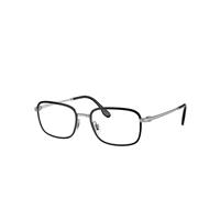 Ray-Ban Eyeglasses Man Rb6495 Optics - Silver Frame Clear Lenses Polarized 52-19
