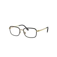 Ray-Ban Eyeglasses Man Rb6495 Optics - Gold Frame Clear Lenses Polarized 54-19