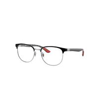 Ray-Ban Eyeglasses Man Rb8422 Optics - Dark Carbon Frame Clear Lenses Polarized 54-19